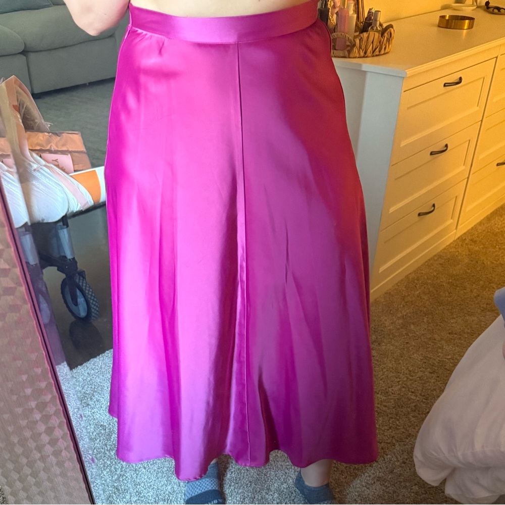 Banana Republic Fuchsia A-Line Skirt